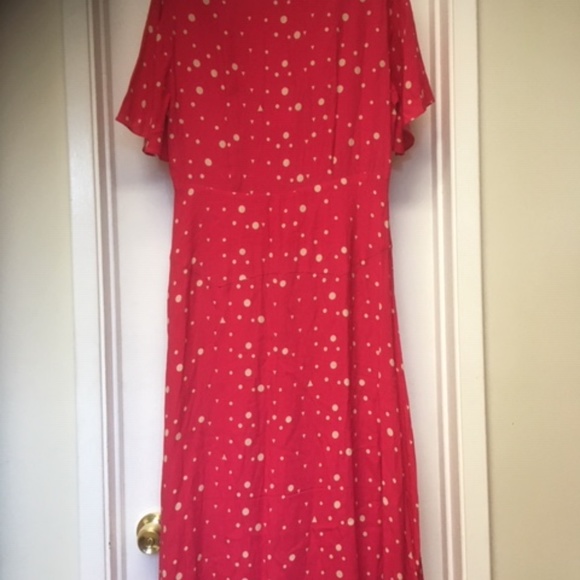 NWT $183 KACHEL x Anthropologie Betty Dot Midi Dress - Picture 9 of 10